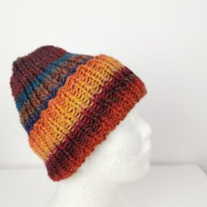 Czapka ręcznie robiona kolorowa