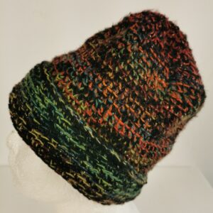 Czapka ręcznie robiona cieniowana